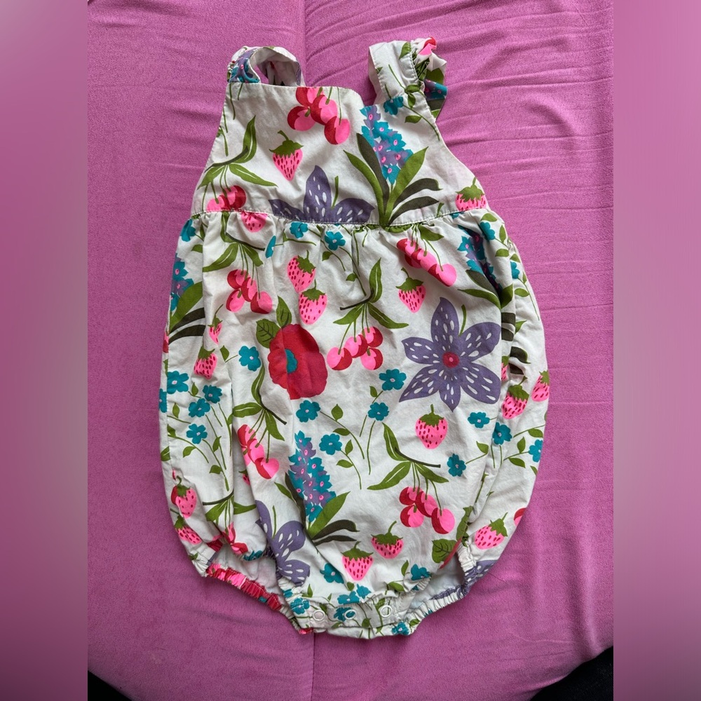 SOLD - Baby Boden floral bubble 12-18